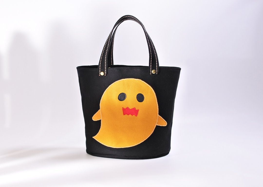 幽灵  调皮鬼 手提包(黑) Gost  Canvas Bag 万圣节 造型包 - 手提包/手提袋 - 棉 