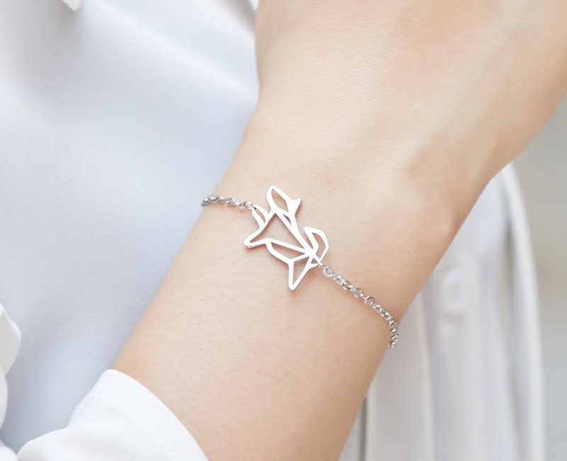 狗 - 几何手链系列 - 抗敏医疗钢 - 手链/手环 - 不锈钢 银色