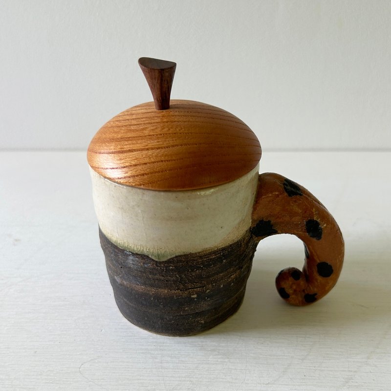 马克杯 - 白茶 - 咖啡杯/马克杯 - 陶 咖啡色