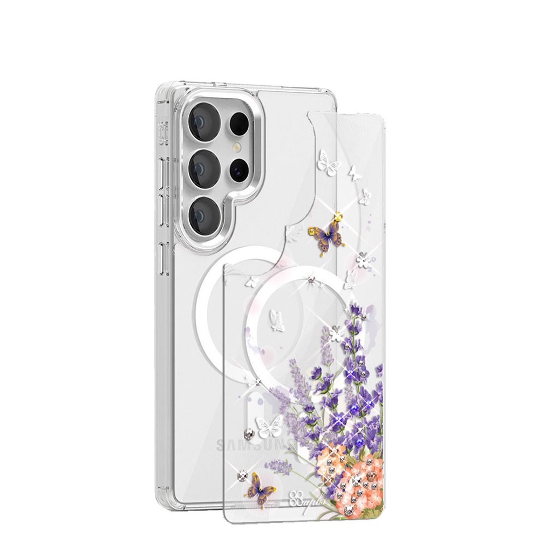 Samsung S26/S25/S24系列 可拆式磁吸片材彩钻手机壳 - 普罗旺斯 - 手机壳/手机套 - 其他材质 多色