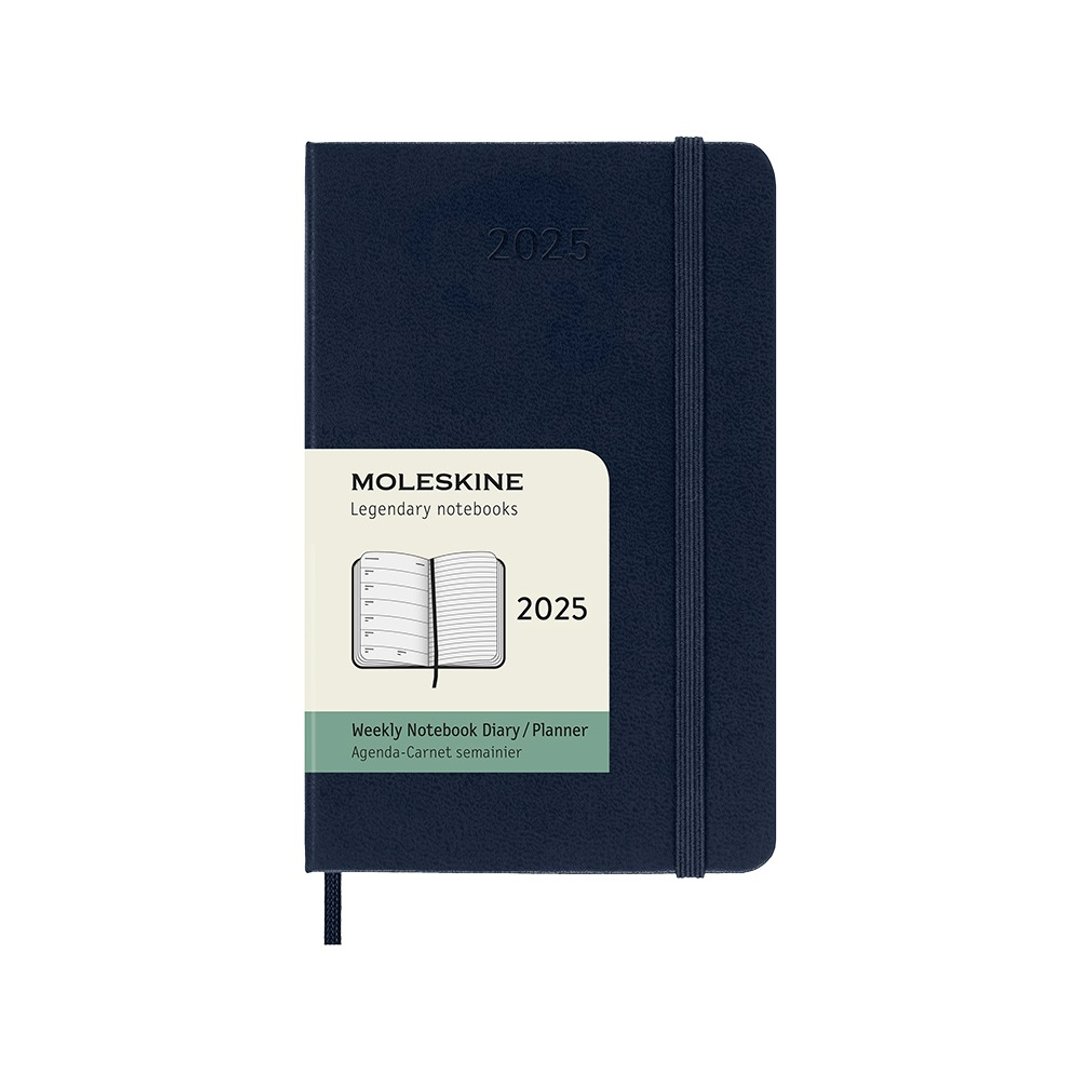 _勿上架_MOLESKINE 2025 周记手帐 12M 硬壳－口袋型 宝蓝 烫金服 - 笔记本/手帐 - 纸 蓝色