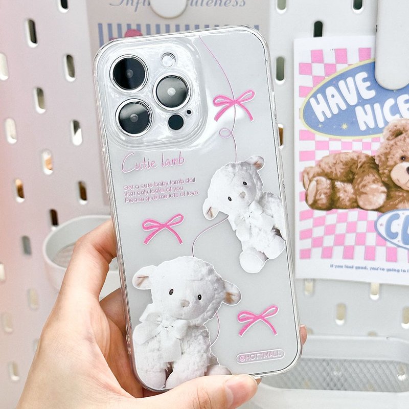 iPhone Galaxy Lamb 防摔防刮透明手机壳 - 手机壳/手机套 - 塑料 多色