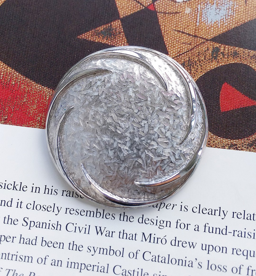 Vintage Jewelry 西洋古董饰品 PASTELLI 银色调 简单 别针 - 徽章/别针 - 其他金属 金色