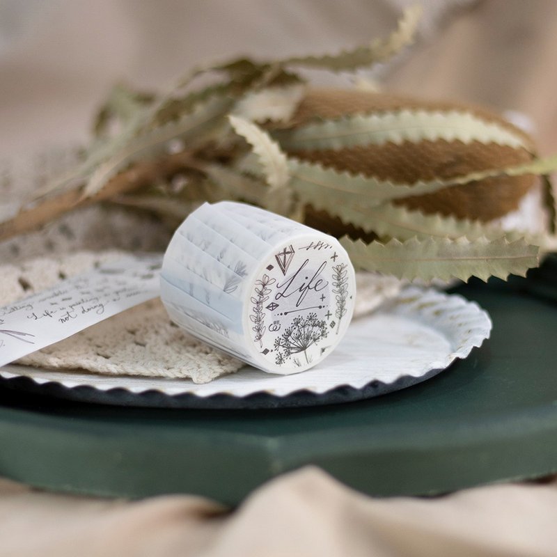 美好生活 - 5cm 纸胶带 - 纸胶带 - 纸 灰色