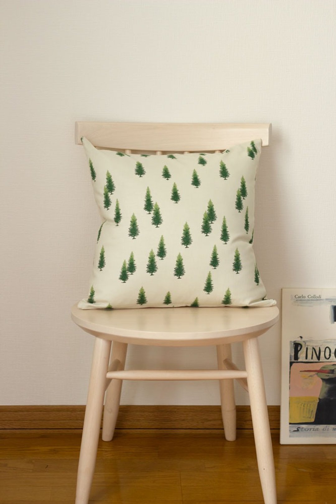 Cushion Cover Fir Tree Scandinavian Design Limited Quantity - 枕头/抱枕 - 棉 绿色