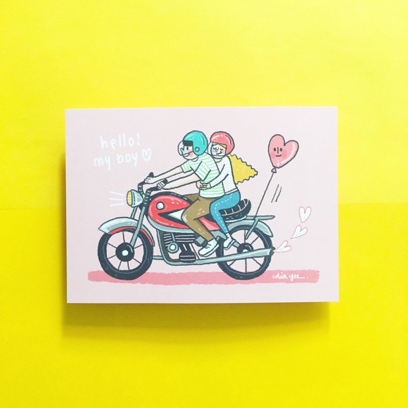 (5) Hello my boy! / 明信片 - 卡片/明信片 - 纸 多色