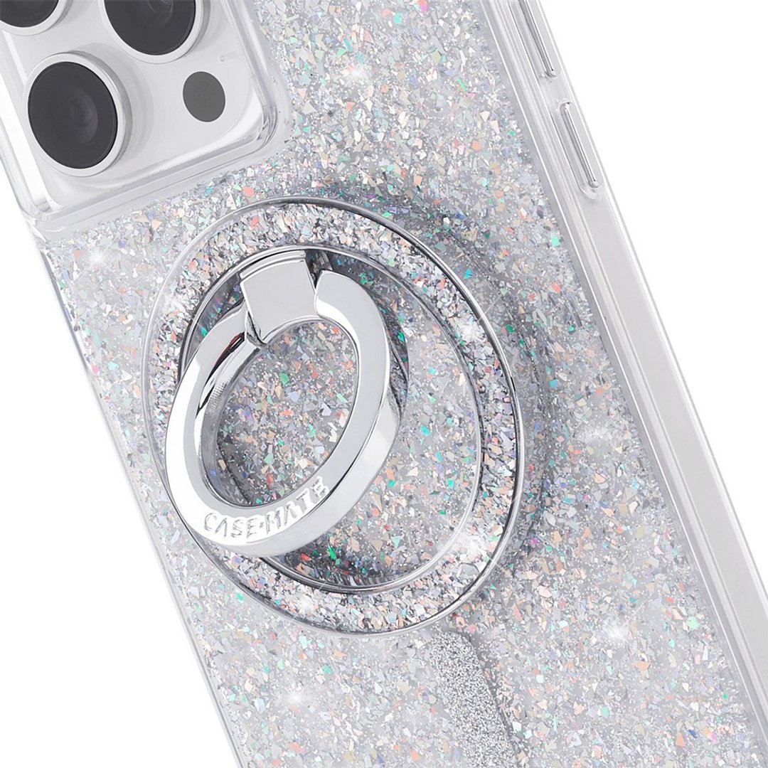 美国 CASE-MATE 美型 MagSafe 磁吸扣环立架 - 炫彩星钻 - 手机座/防尘塞 - 塑料 