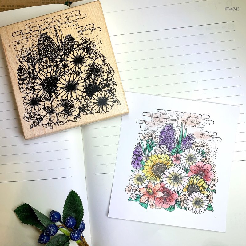 枫木印章-墙外的花圃 KT-4743 - 印章/印台 - 木头 