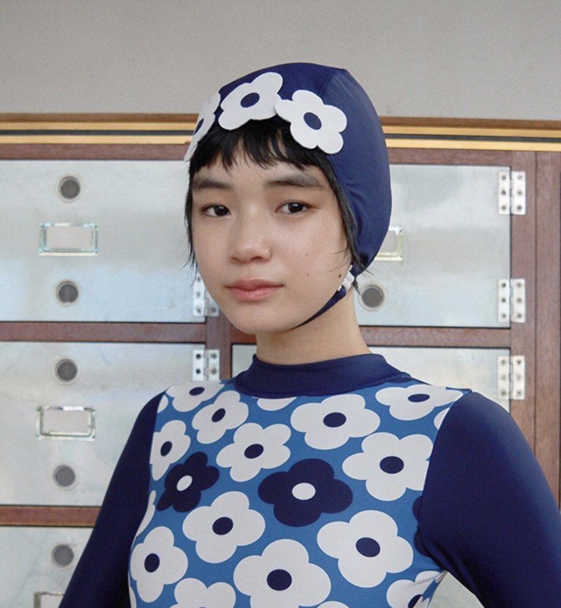 温泉友旅 少女泳帽 立體花花 - 女装泳衣/比基尼 - 其他材质 蓝色