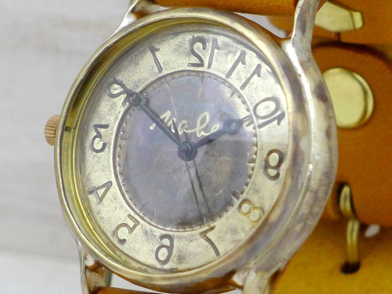Handmade watch reverse rotation model JSB-Rev JUMBO (36mm) Brass (brass) (JUM38Rev) - 男表/中性表 - 铜/黄铜 金色