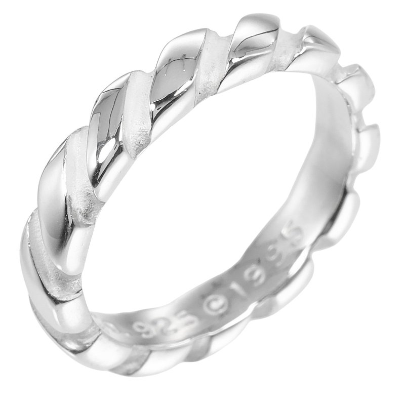 【日本直送】蒂芙尼 TIFFANY&Co. Twist Vintage 10号 戒指 银 925 约 3.1g 女仕【二手】 - 戒指 - 银 银色