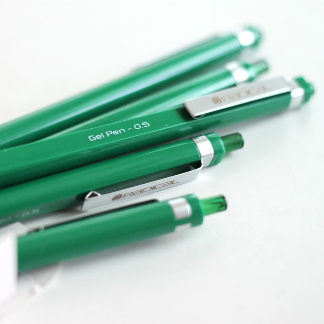 PREMEC 瑞士品牌 RADICAL 胶墨笔 0.5mm 质感金属笔夹 绿色笔身绿色笔芯单入装 - 其他书写用品 - 塑料 绿色