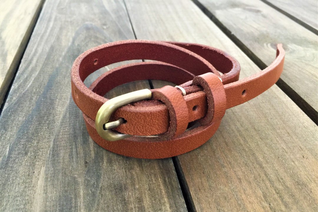 1.3cm 皮带 // 1.3cm Leather Belt // 腰带 // 复古皮带 // 经典 - 皮带/腰带 - 真皮 