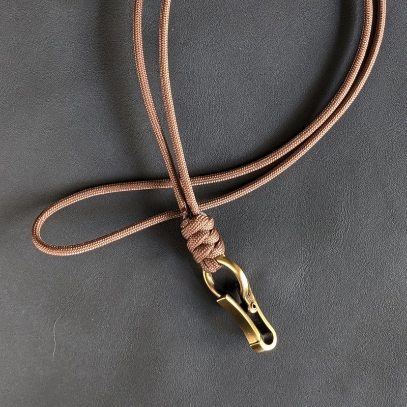 伞绳制作 识别证 证件套 专用 挂颈绳 - 挂绳/吊绳 - 尼龙 蓝色