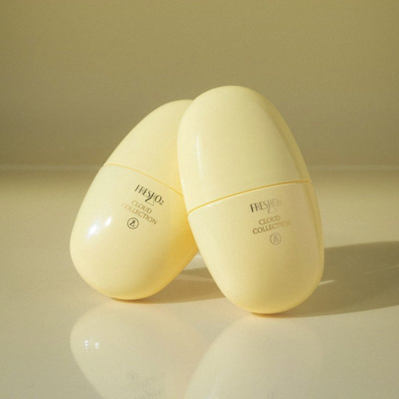 FreshO2 云朵系列 云朵定妆喷雾 成膜 持妆 超好用 蛋蛋喷雾 定妆 - 化妆水/喷雾 - 塑料 黄色