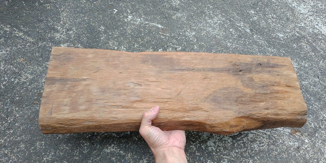 台湾肖楠天然风化纹茶盘料重约3公斤 - 摆饰 - 木头 
