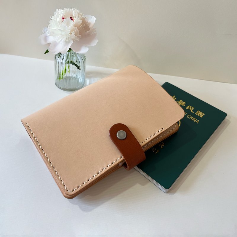 Urban 皮革护照夹/植鞣革/文青风 -奶茶色 定制化礼物 - 护照夹/护照套 - 真皮 白色