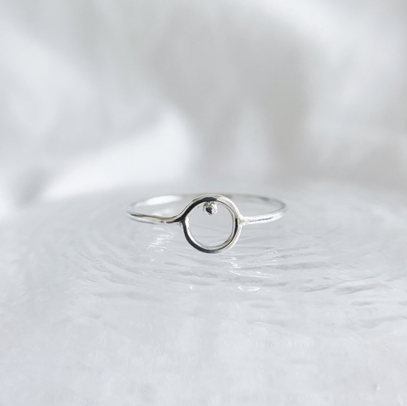 【Motto ring】To believe 符号 925银 幼戒 - 戒指 - 纯银 银色