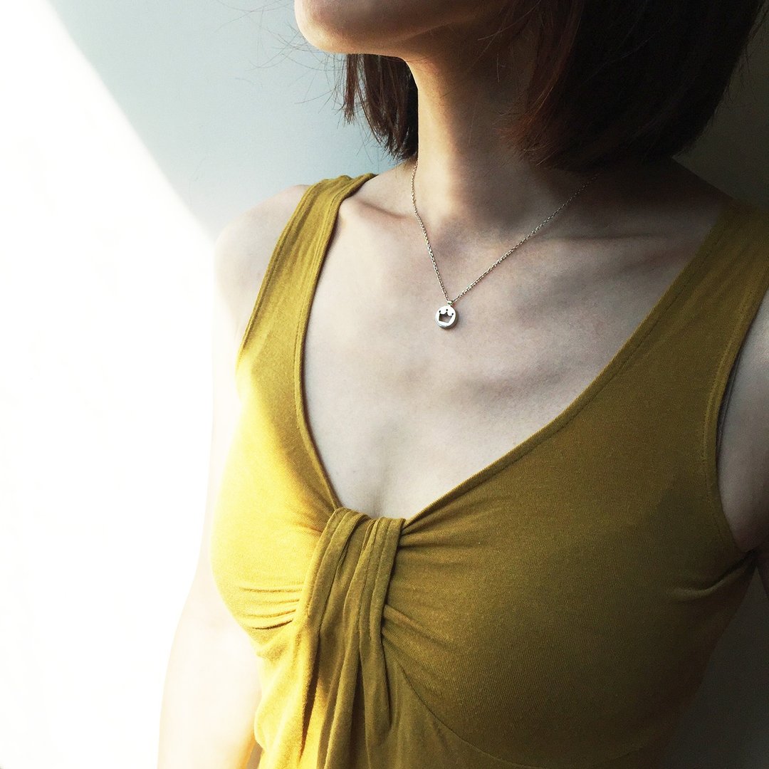 crown necklace_王冠项链 | 925纯银 限量 设计师手作 - 项链 - 银 银色