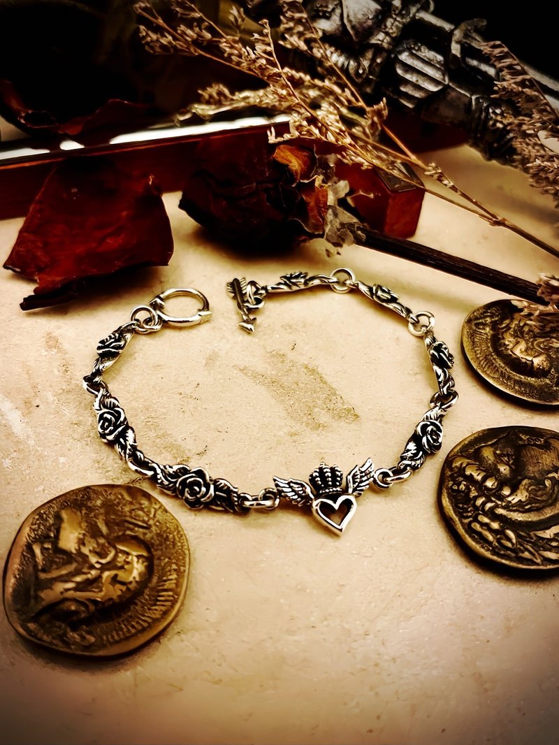 【图腾系列】爱恋 LOVE  925纯银  手链 【情人节礼盒】 - 手链/手环 - 纯银 银色