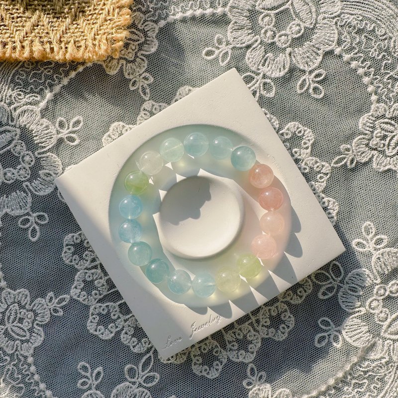 摩根石天然水晶手链手串 // 山与珠宝手作 Studio - 手链/手环 - 水晶 多色