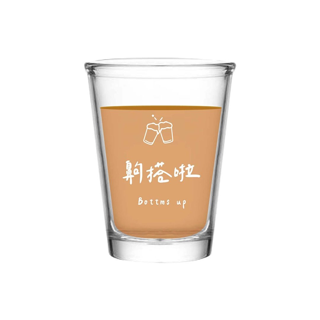 齁搭啦 酒鬼 喉咙借过 热炒杯系列 玻璃杯 水杯 啤酒杯 台式酒杯 - 玻璃杯 - 玻璃 