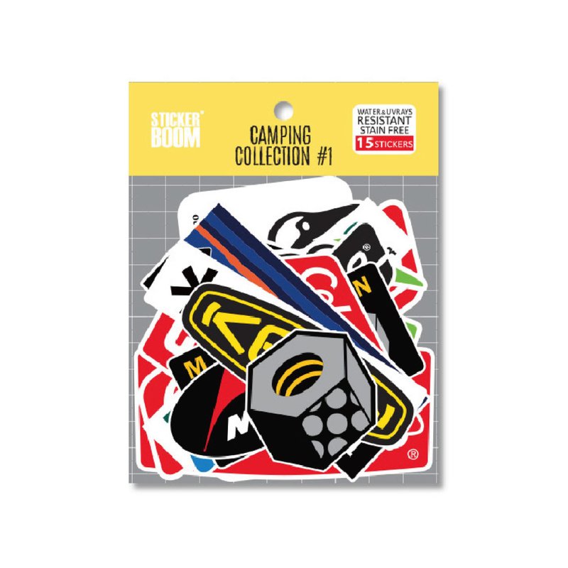 【野趣选物】韩国Sticker Boom露营风格贴纸 (多款式) - 露营用品 - 其他材质 