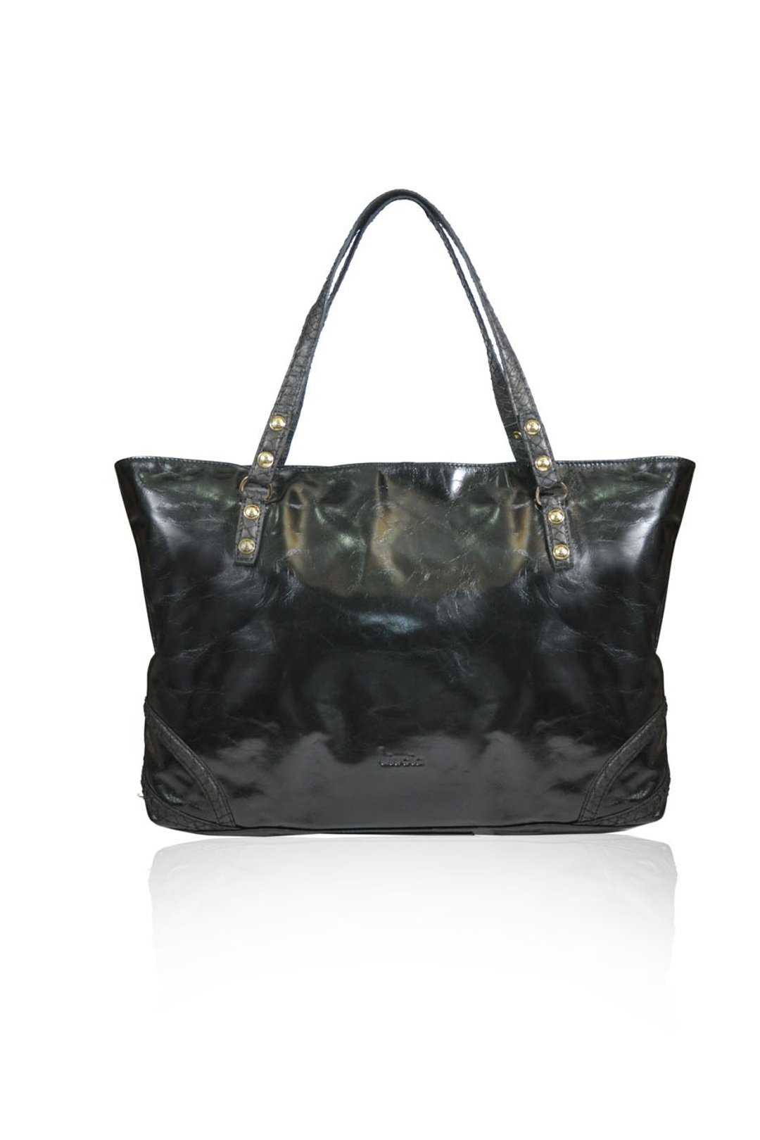 Anabelle Italian Leather Bag - 侧背包/斜挎包 - 真皮 黑色
