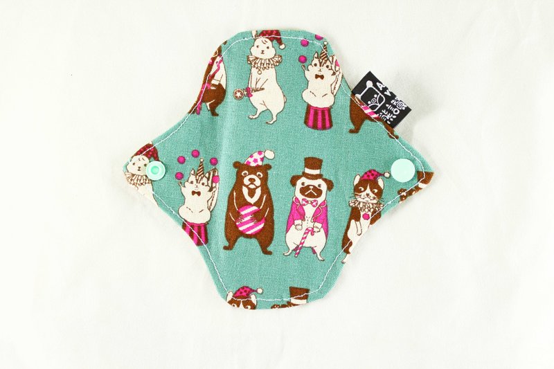 1件套 无防水层-轻薄款 布护垫 环保手工 日常使用 护垫 衬里 - 女士内衣裤 - 棉．麻 绿色