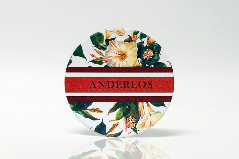 ANDERLOS 安德罗斯/绿草如茵/印花/手绘/设计师/圆形/吸水/杯垫 - 杯垫 - 陶 多色
