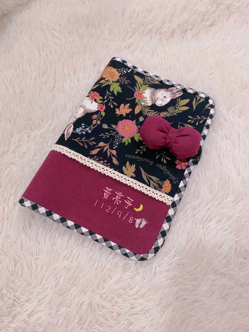 手册套  刺绣 妈妈宝宝手册套 弥月 新生 绣字定制 - 其他 - 棉．麻 