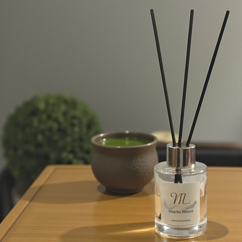 清风抹茶扩香瓶 75ml 空间香氛 - 香薰/精油/线香 - 其他材质 银色