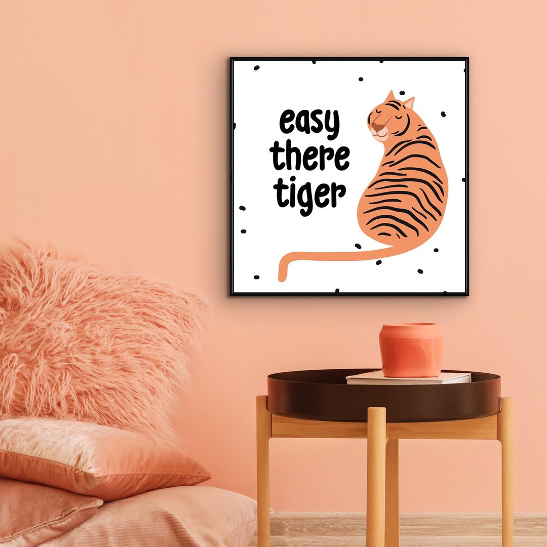 Easy there tiger !-童趣/挂画/老虎/虎年/新年挂画/复制画/过年 - 海报/装饰画/版画 - 棉 橘色