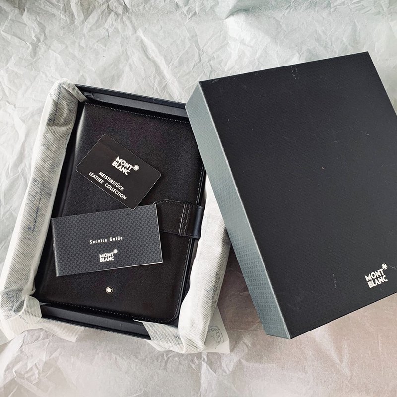MONTBLANC 万宝龙经典日志议程皮件  No.30520 | 德国 经典 牛皮 - 其他 - 真皮 黑色