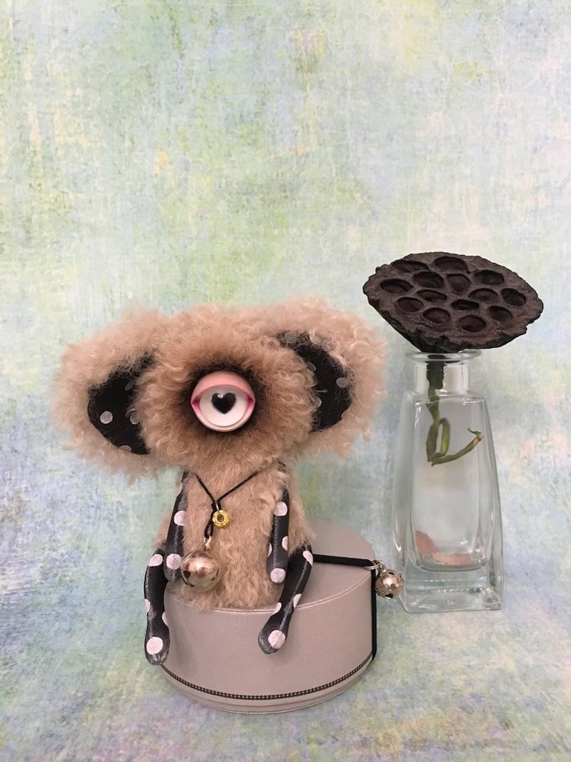 加牛奶的咖啡 cheburashka-cyclops mini_MADE-TO-ORDER！ - 玩偶/公仔 - 其他材质 卡其色