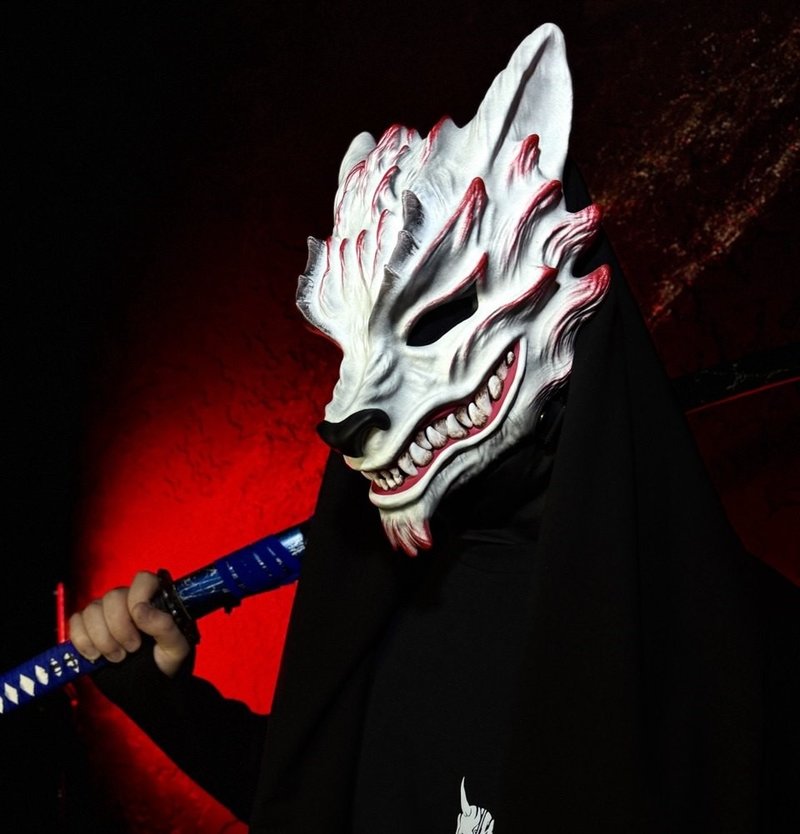 狐龙面具  奇幻角色扮演面具  龙之铠甲  狐妖面具  龙角色扮演 - 其他 - 树脂 