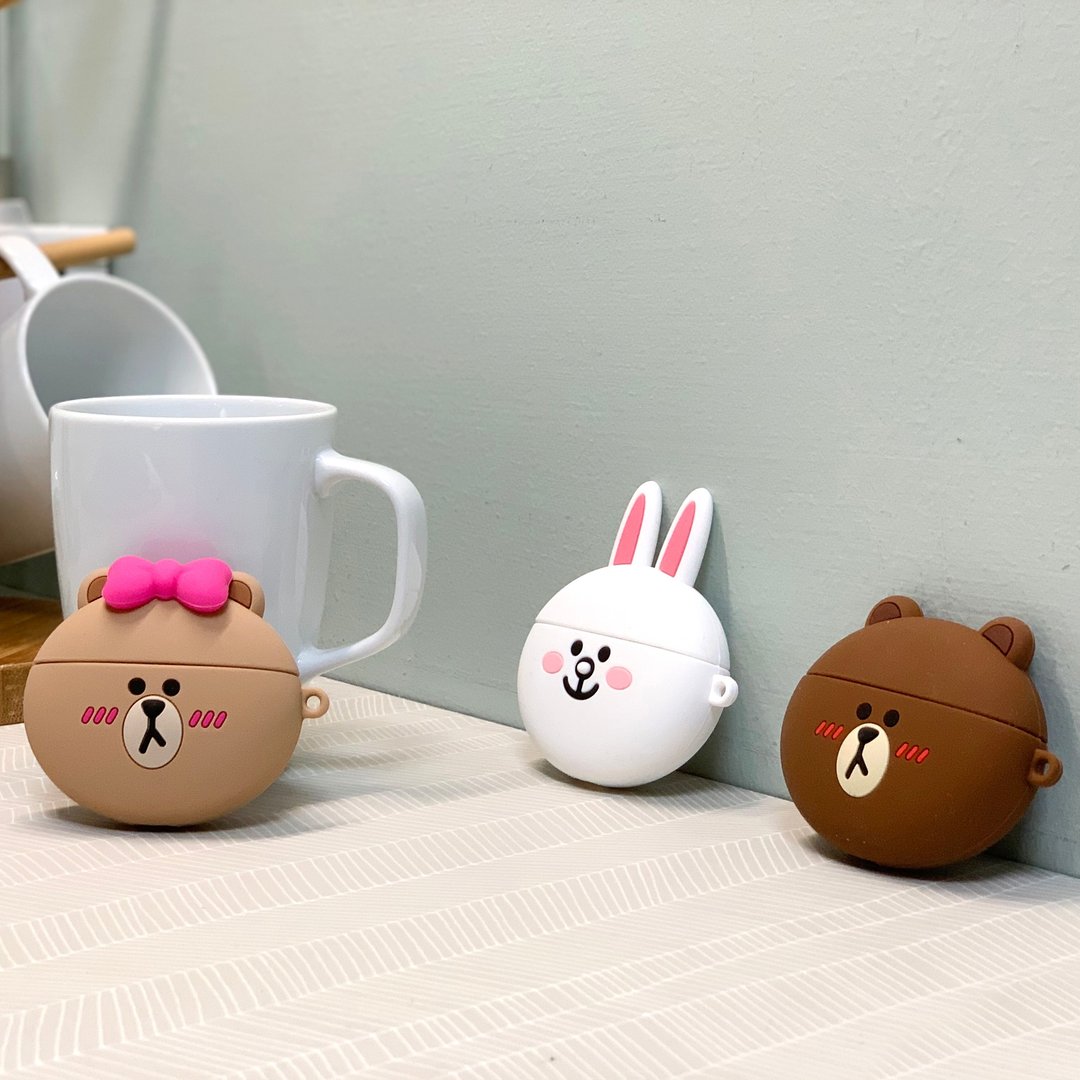 GARMMA LINE FRIENDS AirPods Pro 蓝牙耳机盒保护套 兔兔 - 耳机收纳 - 硅胶 白色