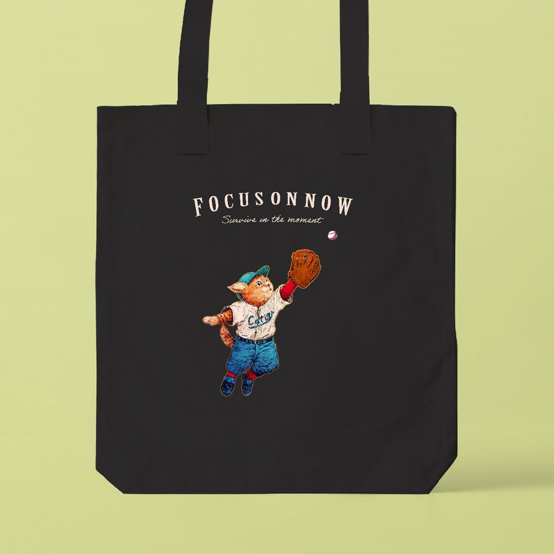 把握当下 / 支持 A3 尺寸的托特包 - 手提包/手提袋 - 棉．麻 白色