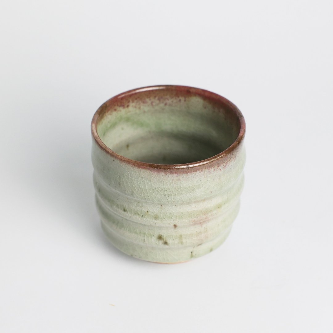 明芽窑 l 柴烧青瓷铜红铁斑水杯 陶杯 茶杯 青瓷 陶器 搜藏品 T - 茶具/茶杯 - 陶 