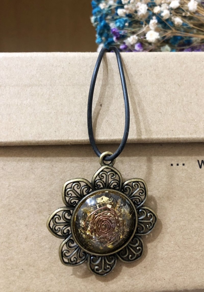 【奥刚黄水晶项链-太阳花款】调整个人财运频率 为你带来丰盛 - 项链 - 水晶 橘色