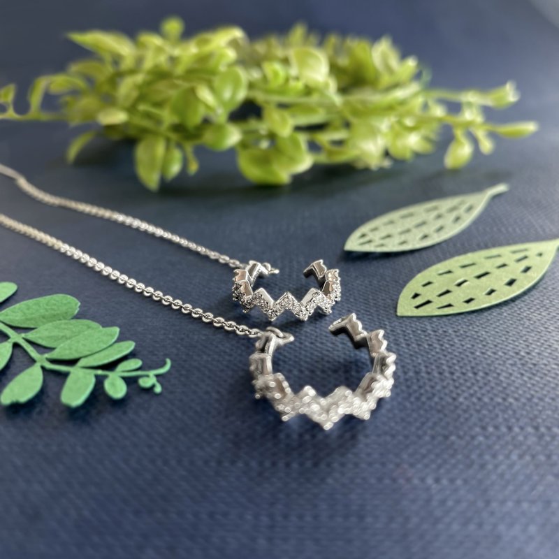 :松柏之棉: 纯银耳练\可维修店家 - 耳环/耳夹 - 纯银 