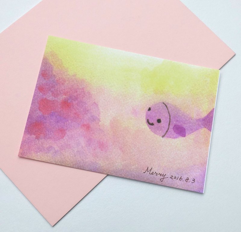 明信片 可爱小鱼 - 卡片/明信片 - 纸 