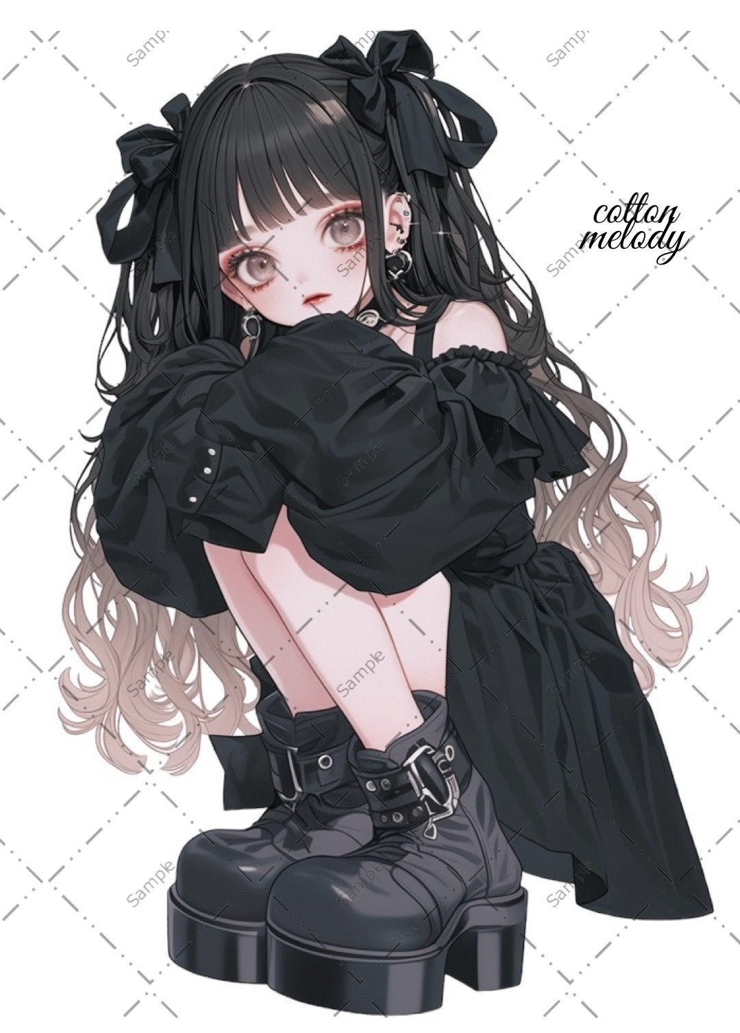 original sticker no.1144 人物贴纸 原创贴纸 人物贴纸 女孩贴纸 原创人物贴纸 - 贴纸 - 纸 