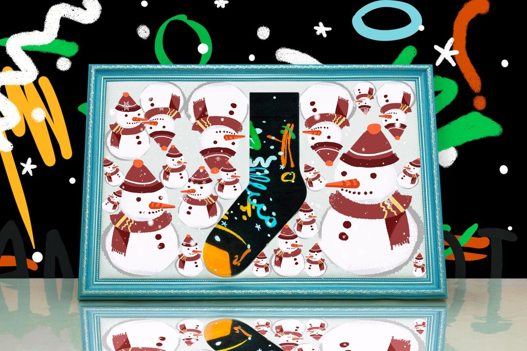 【情人节礼盒】DashinSocks初雪棉袜男女情侣韩版潮袜精梳棉Will - 袜子 - 棉 多色