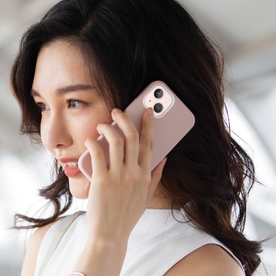 iPhone 14系列 LinoHue液态硅胶双色镜头防摔手机壳 -粉色 - 手机壳/手机套 - 塑料 粉红色
