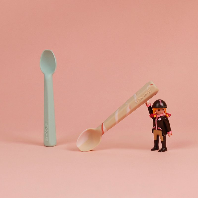 meroware GARY婴儿硅胶软调羹 - 儿童餐具/餐盘 - 硅胶 多色