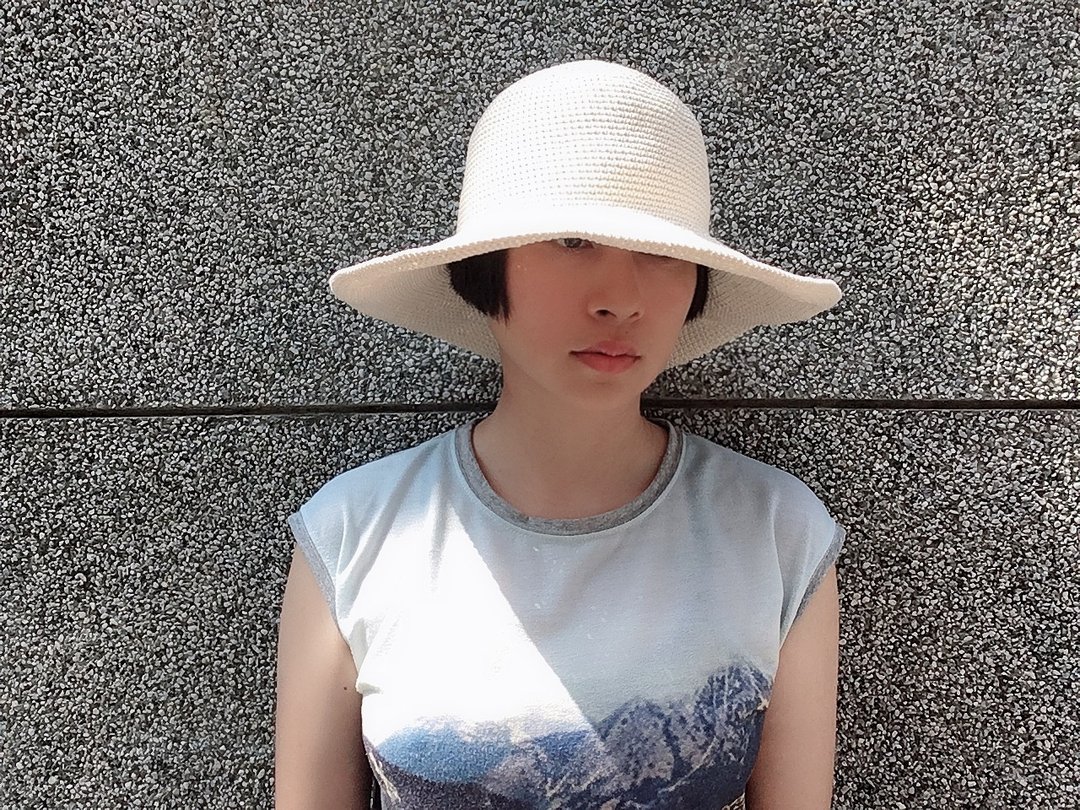 罗莎琳德Rosalind 手织遮阳帽 帽沿10cm chokdee-muakdeedee - 帽子 - 棉．麻 白色