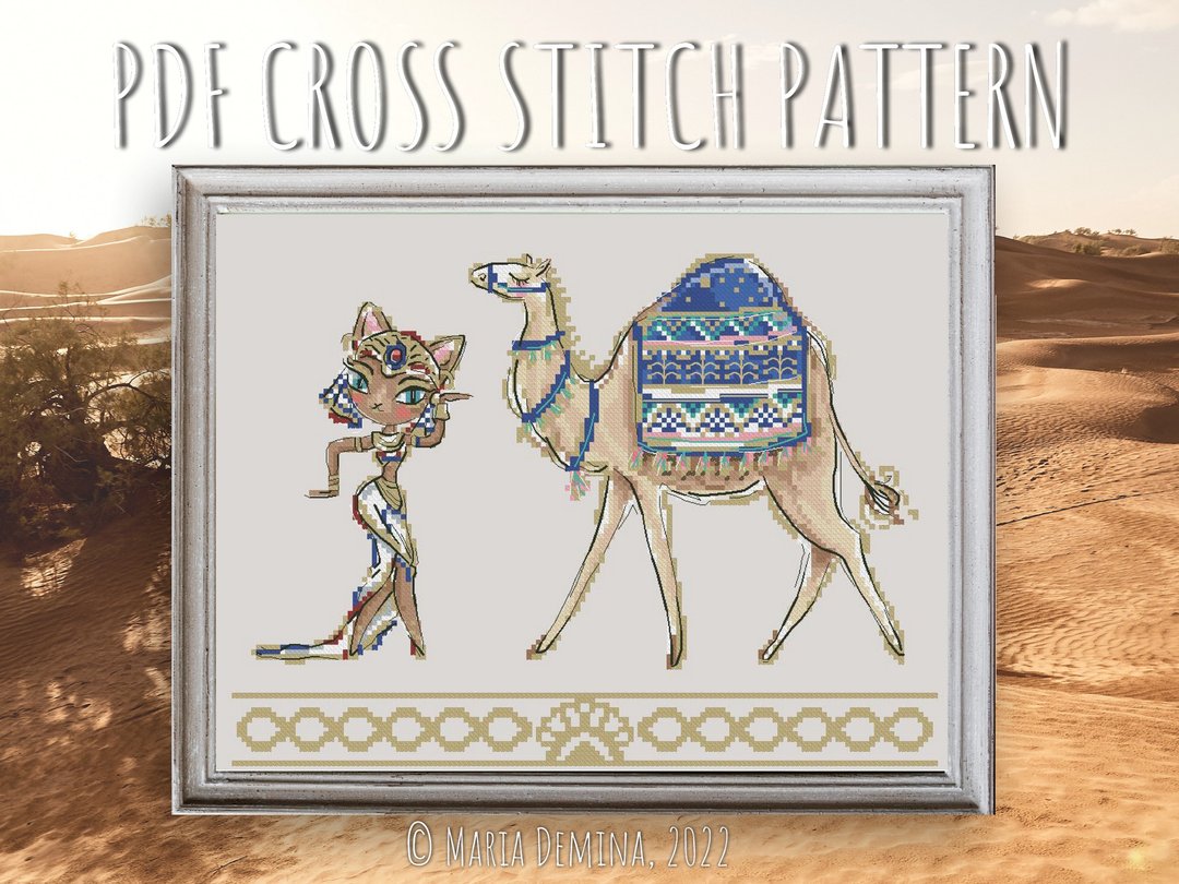 Bastet PDF cross stitch pattern - 手工艺教程/工具书 - 其他材质 
