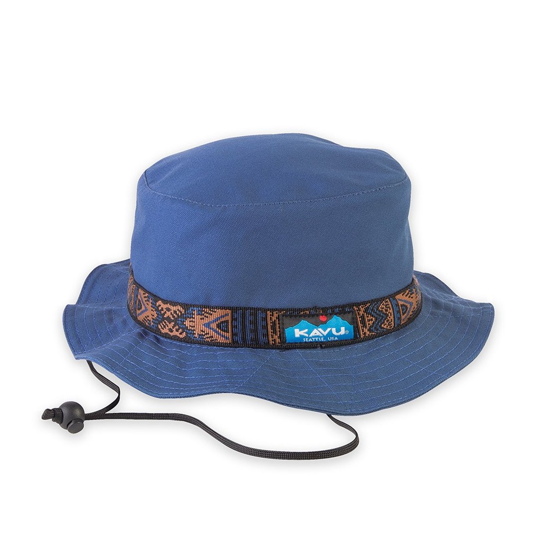 【西雅图 KAVU】Organic Strap 民族编织带渔夫帽 钢铁蓝 #1169 - 帽子 - 棉 蓝色