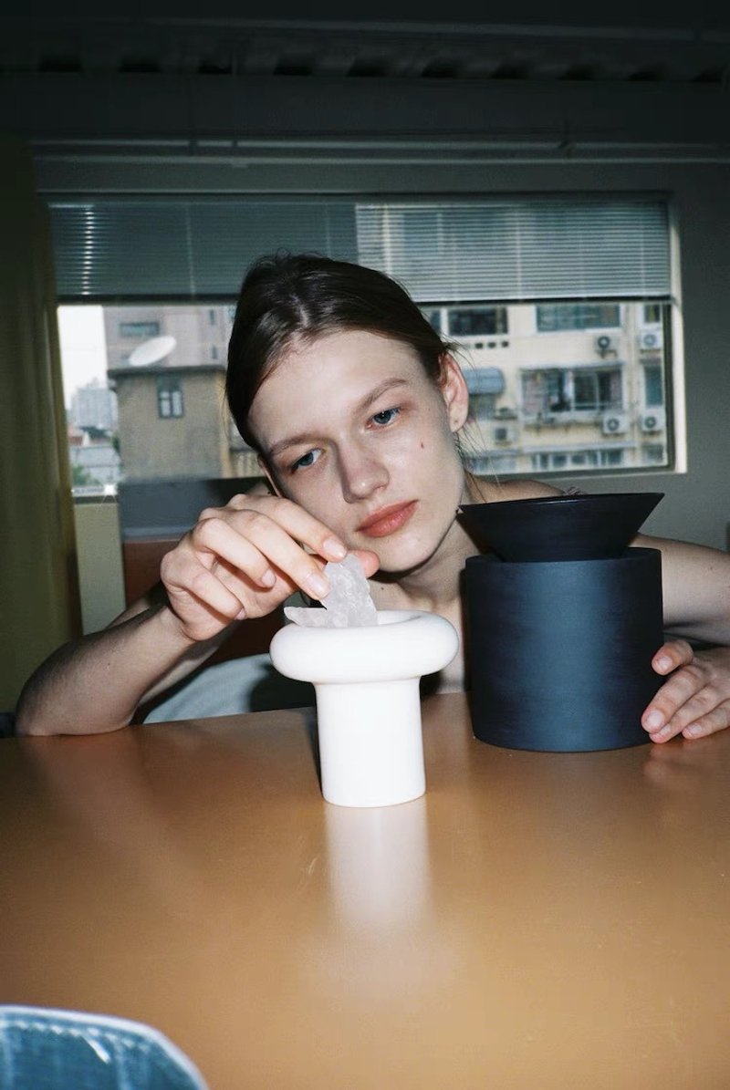 罗马系列小蘑菇手工陶瓷摆件 - 摆饰 - 瓷 白色